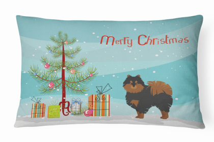 Pomeranian 1 - Christmas Tree Decorative Pillow Style 2