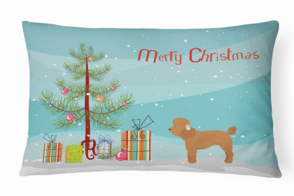 Poodle - Toy - Christmas Tree Decorative Pillow Style 2
