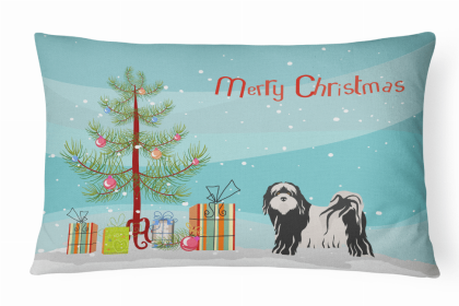 Tibetan Terrier - Christmas Tree Decorative Pillow Style 2