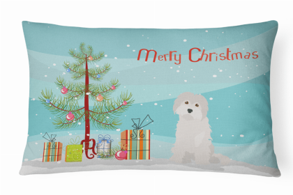 Maltese 2 - Christmas Tree Decorative Pillow Style 2