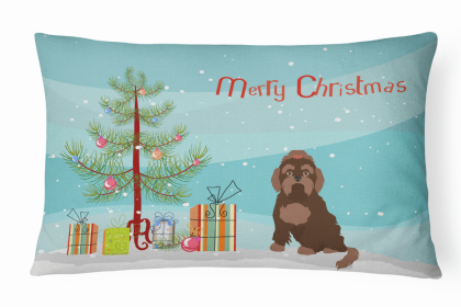 Russian Lapdog - Brown - Christmas Tree Decorative Pillow Style 2