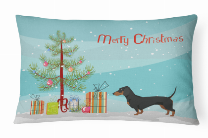 Dachshund 1 - Christmas Tree Decorative Pillow Style 2
