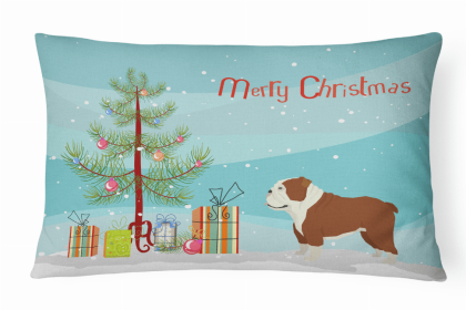 Bulldog 1 - Christmas Tree Decorative Pillow Style 2