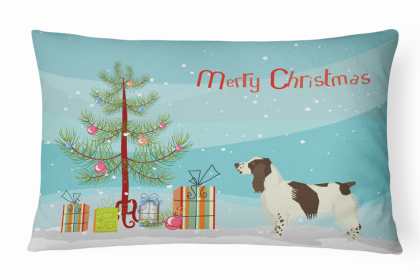 English Springer Spaniel 1 - Christmas Tree Decorative Pillow Style 2
