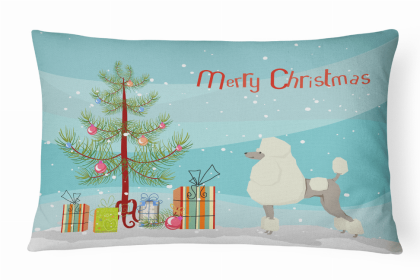 Poodle 1 - Christmas Tree Decorative Pillow Style 2