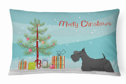Scottish Terrier 1 - Christmas Tree Decorative Pillow Style 2