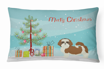 Shih Tzu 1 - Christmas Tree Decorative Pillow Style 2
