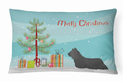 Skye Terrier 1 - Christmas Tree Decorative Pillow Style 2