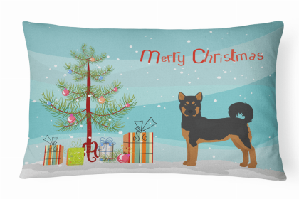 Akita - Black and Tan - Christmas Tree Decorative Pillow Style 2