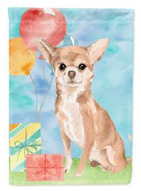 Chihuahua Happy Birthday Garden Flag
