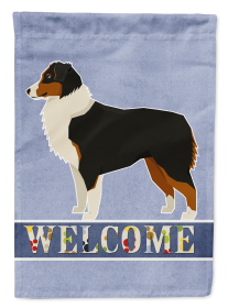 Australian Shepherd Welcome Garden Flag