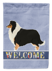 Collie Welcome Garden Flag