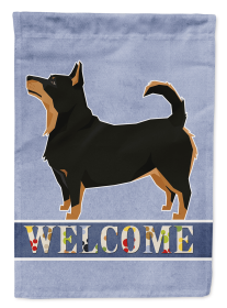 Lancashire Heeler Welcome Garden Flag