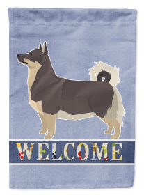 Swedish Vallhund Welcome Garden Flag