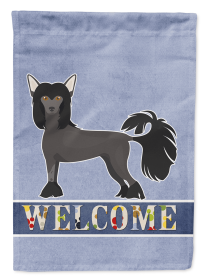 Chinese Crested 2 Welcome Garden Flag