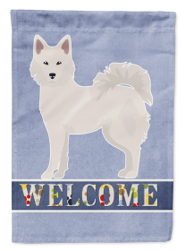 Danish Spitz 1 Welcome Garden Flag