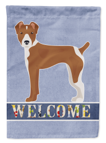 Rat Terrier Welcome Garden Flag