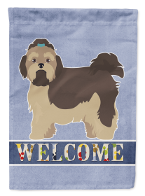 Russian Tsvetnaya Bolonka Lap Dog Welcome Garden Flag