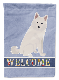 Danish Spitz 2 Welcome Garden Flag