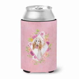 Afghan Hound Pink Flowers Can Hugger