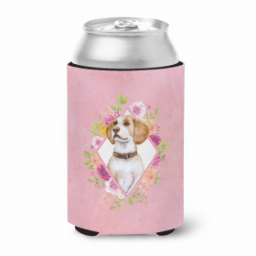 Beagle Style #1 Pink Flowers Can Hugger