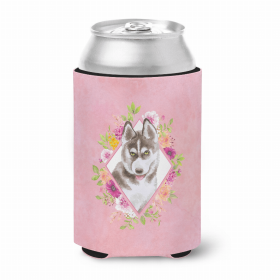 Siberian Husky #2 Pink Flowers Can Hugger