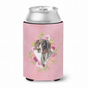 German Shorthaired Pointer Pink Flowers Can Hugger