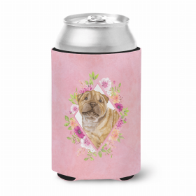 Shar Pei Pink Flowers Can Hugger