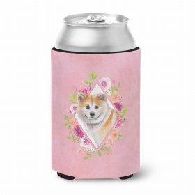Shiba Inu Pink Flowers Can Hugger