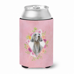Weimaraner Style #1 Pink Flowers Can Hugger