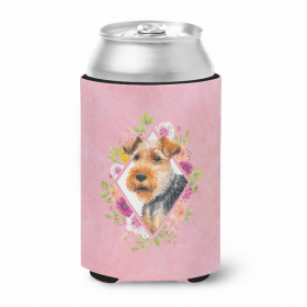 Welsh Terrier Pink Flowers Can Hugger