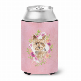 Yorkshire Terrier Pink Flowers Can Hugger