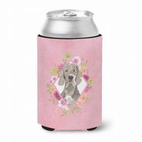 Weimaraner Style #2 Pink Flowers Can Hugger