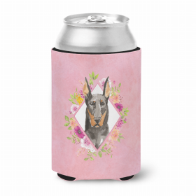 Doberman Style #2 Pink Flowers Can Hugger