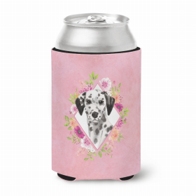 Dalmatian Style #2 Pink Flowers Can Hugger