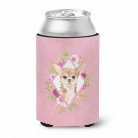 Chihuahua Pink Flowers Can Hugger