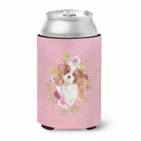 Cavalier King Charles Spaniel - Blenheim - Pink Flowers Can Hugger