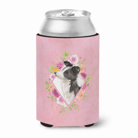 Border Collie Pink Flowers Can Hugger