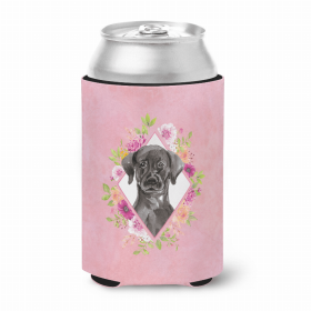 Labrador Retriever - Black - Pink Flowers Can Hugger