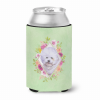 Bichon Frise #2 Green Flowers Can Hugger