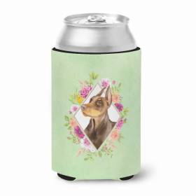Doberman Green Flowers Can Hugger