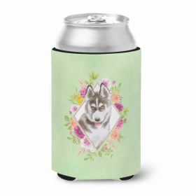 Siberian Husky #2 Green Flowers Can Hugger