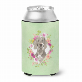 Weimaraner 3 Green Flowers Can Hugger