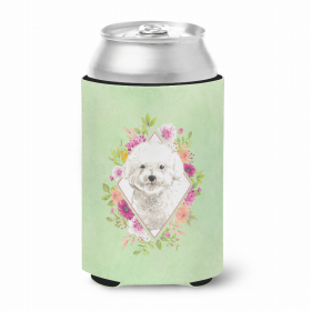 Bichon Frise Green Flowers Can Hugger