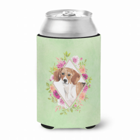 Beagle 3 Green Flowers Can Hugger