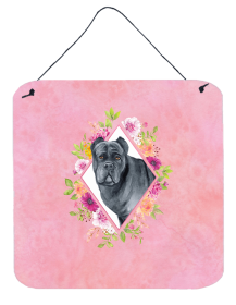 Cane Corso Flowers Design Wall or Door Hanging Prints