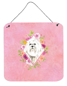 Maltese 1 Flowers Design Wall or Door Hanging Prints