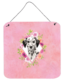 Dalmatian 1 Flowers Design Wall or Door Hanging Prints