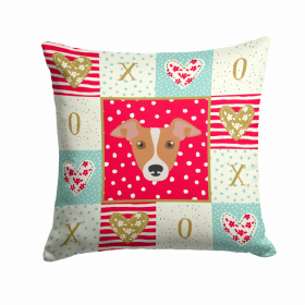 Italian Greyhound Art Love Design Fabric Decorative Pillow