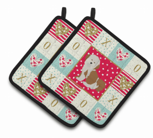 Havanese #2 Art Love Pair of Potholders